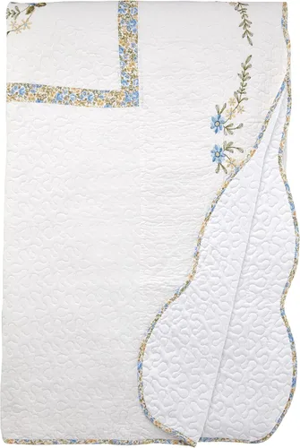 Vista 5 de Modern Heirloom Collection Heather colcha rellena de algodón, gemelo
