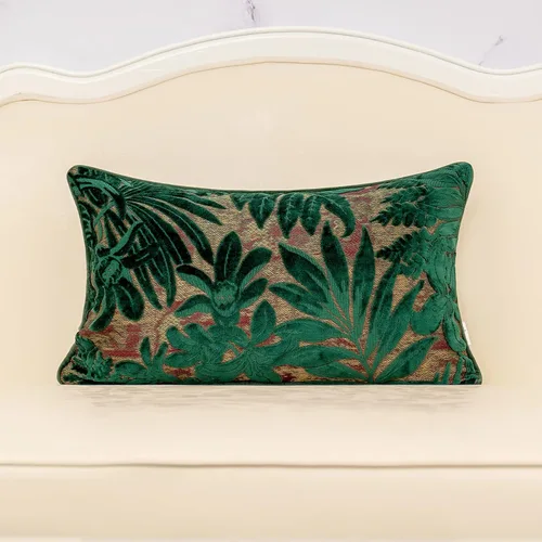 Vista 22 de Funda para almohada o cojín Alerfa de 18 x 18 pulgadas con estampado floral, terciopelo, moderna, apoyo lumbar, decorativa, para sofá, para Beige