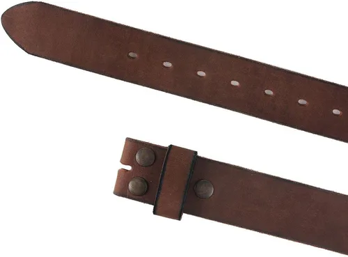 Vista 3 de NPET Mens Leather Belt Full Grain Vintage Distressed Style Snap on Strap 1 12" Wide