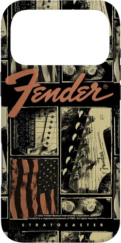 Vista 22 de Fender Funda vintage Stratocaster Americana Distressed Collage para iPhone 17