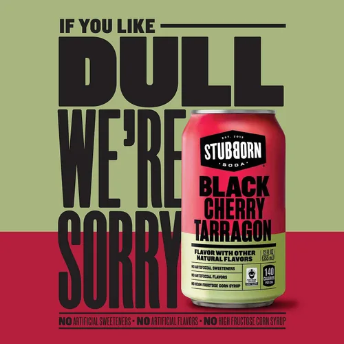 Vista 4 de STUBBORN SODA, Paquete variado de 3 sabores, latas de 12 onzas (paquete de 12)