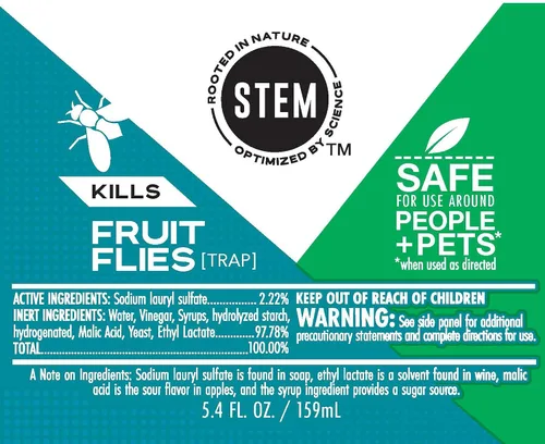 Vista 11 de Trampa para Moscas de la Fruta STEM: Atrapamoscas con Extractos Botánicos; 5.4 fl oz (Paquete de 1)