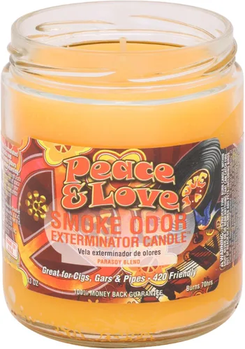Vista 12 de Smoke Odor Exterminator - Vela en tarro de 13 oz, Trippy Hippie Hippie Trippy