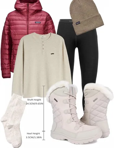 Vista 6 de Botas de nieve impermeables para mujer