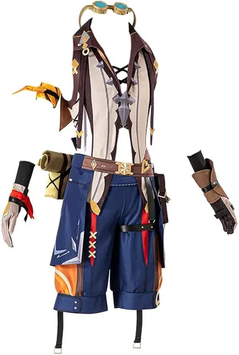 Vista 2 de Juego Genshin Impact Cosplay traje Bennett trajes uniforme