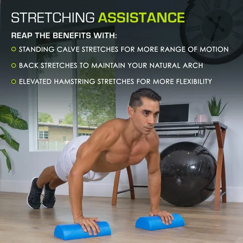 Vista 5 de ProsourceFit Flex Foam Rollers for Muscle Massage, Physical Therapy, Core & Balance Exercises Stabilization