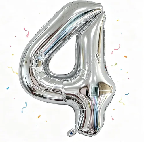 Vista 226 de Globos grandes de 40 pulgadas de números del 0 al 9, globos numéricos para decoración de fiesta de cumpleaños, globos de helio de aluminio