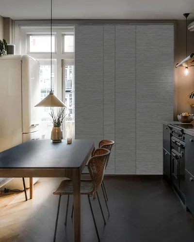 Vista 16 de GoDear Design Persianas verticales deslizantes ajustables con 99.99% de opacidad de 45.8"- 86" de ancho x 96" de alto, persianas de ventana