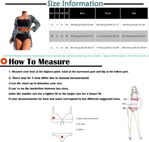 Vista 7 de Women's Bathing Suits, Women Suits Swimming for 2 Piece Two Bathing Suits High Waist Fashion Women's Sexy Printed Beachwear Bikini Swimsuit Split