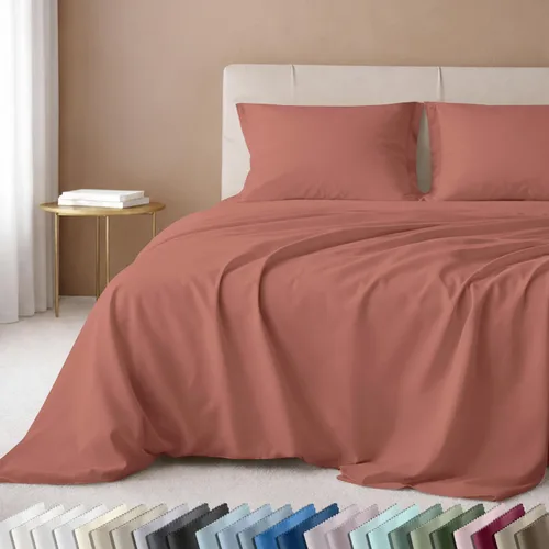 Vista 10 de California Design Den Juego de sábanas de lujo tamaño King - 100% algodón, 600 número de hilos, sábanas King de bolsillo profundo, ropa de cama