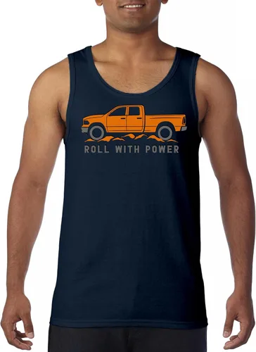 Vista 131 de Tee Hunt Camisetas gráficas y camisetas sin mangas para hombre Roll with Power Pickup Truck