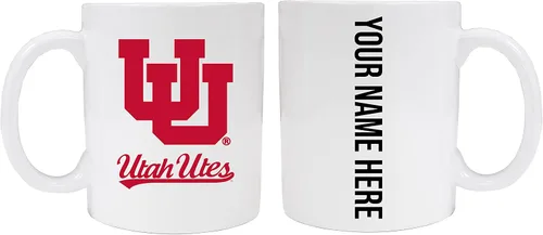 Vista 7 de Collegiate - Taza de cerámica personalizada de la Universidad de ZZZZZZah, de 8 onzas, con tu nombre en la parte posterior, color negro, producto