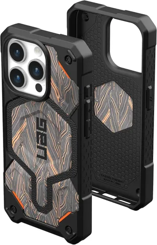Vista 12 de URBAN ARMOR GEAR UAG Funda [Versión Actualizada] Compatible con Funda para iPhone 15 Pro de 6.1" Monarch Pro Negro Imán Integrado Compatible