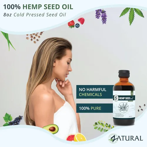 Vista 3 de Aceite de cáñamo, antiinflamatorio, alivio del dolor, 100 % puro, prensado en frío, Omegas Vegano de alta calidad 3 y 6, sin rellenos ni aditivos
