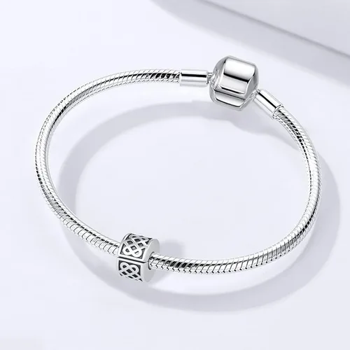 Vista 3 de Clip de flor celta irlandesa Kont espaciadores tapón encanto para pulsera Pandora