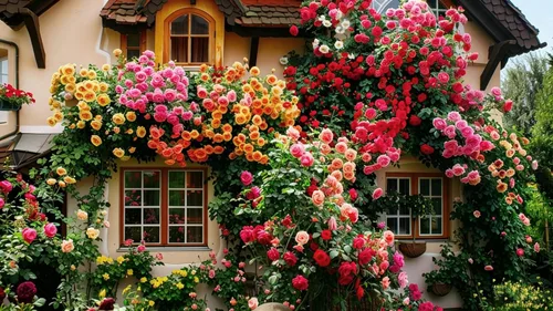 Vista 2 de Semillas de rosas trepadoras para plantar, más de 300 plantas de semillas de flores de rosa rosa, reliquia sin OMG atrae a polinizadores, flores