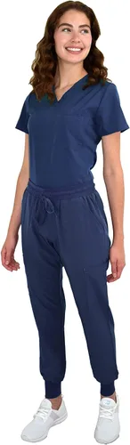 Vista 2 de Conjunto de ropa quirúrgica para mujer, top y pantalón médico GT 4FLEX