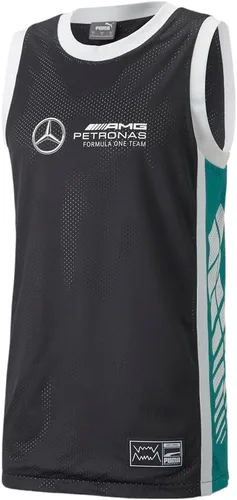 Vista 3 de PUMA Hombres Mapf1 Retro Crew Cuello Réplica Jersey Casual - Negro
