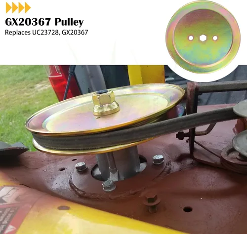 Vista 2 de GX20367 John Deere Polea Sustituye John Deere GX20367 Polea GX20367 Polea de husillo, UC23728 para piezas John Deere D110, John Deere L110 Partes