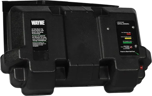 Vista 10 de WAYNE - Bomba de sumidero de 1/2 HP con interruptor de flotador vertical integrado y capacidad de respaldo de batería de 12 voltios, batería