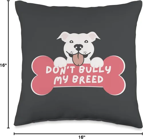 Vista 4 de jovy fits Don't Pit Bull and Bully Breed Lover - Almohada de regalo, 16 x 16 pulgadas, multicolor