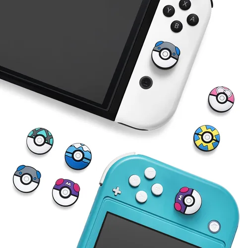 Vista 5 de FUNLAB - Tapas para joystick compatibles con Nintendo SwitchOLEDLite, accesorios de controlador FUNLAB - 6 bolas