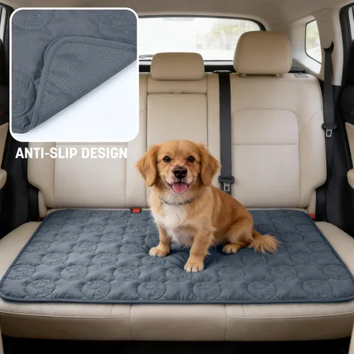 Vista 3 de Kritter Planet Funda antideslizante para sofá para mascotas, funda impermeable para cama de perro, lavable y protector de muebles para perros