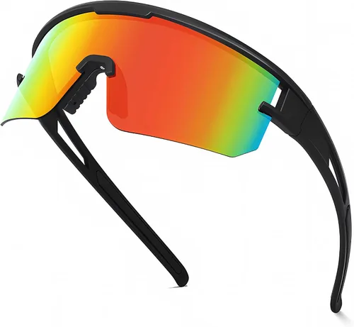 Vista 8 de YUNBLL&KO Gafas de sol polarizadas deportivas para hombres y mujeres, protección UV400, para niños, jóvenes, béisbol, para ciclismo, softbol y correr