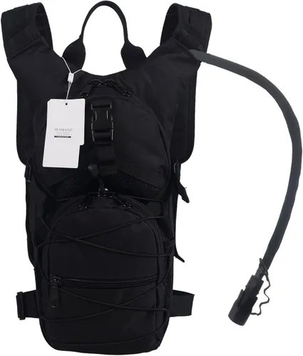 Vista 10 de Mochila de hidratación con vejiga de agua de 3L para senderismo y escalada