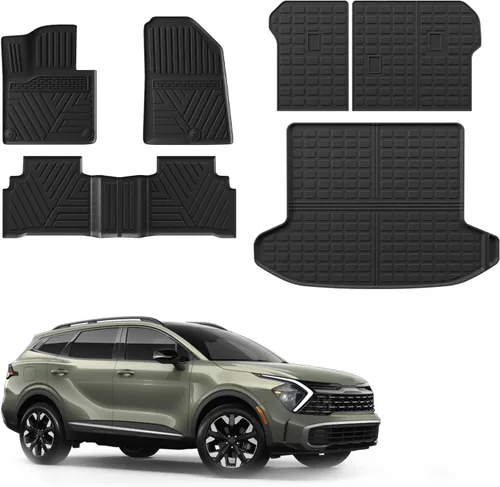 Vista 18 de Rongtaod Alfombrillas de Piso Compatibles con Honda CRV 2023 2024 2025 2026 Forro de Maletero Forro de Carga Alfombrilla de Carga Protector