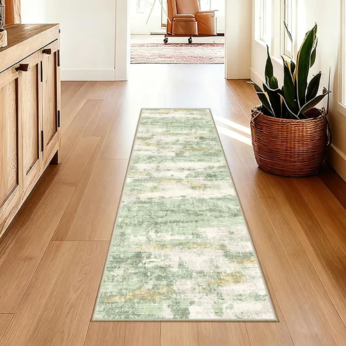 Vista 48 de Alfombra de pasillo lavables de 2 x 5, moderna alfombra abstracta para corredor, alfombra de pasillo de cocina ultrafina con respaldo