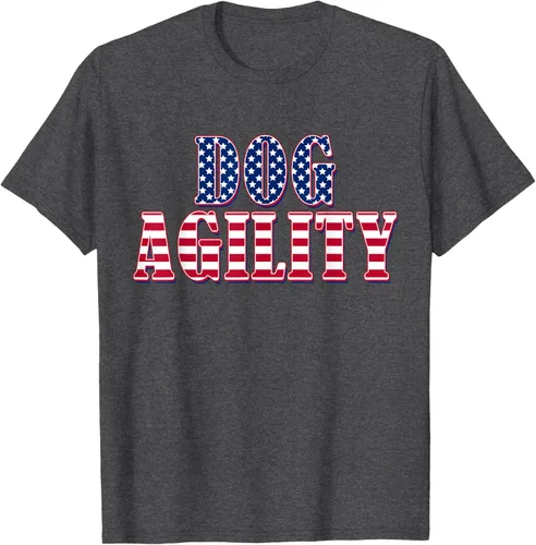 Vista 24 de Dog Agility American Flag - Camiseta de agilidad para perros, Negro