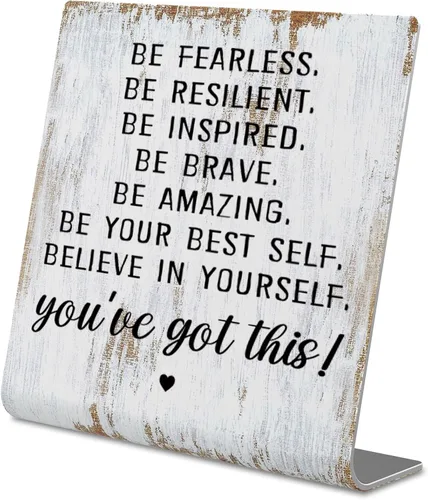 Vista 33 de Regalos de agradecimiento para mujeres y hombres, placa decorativa para oficina, regalos de reconocimiento con cita motivacional "En caso de que