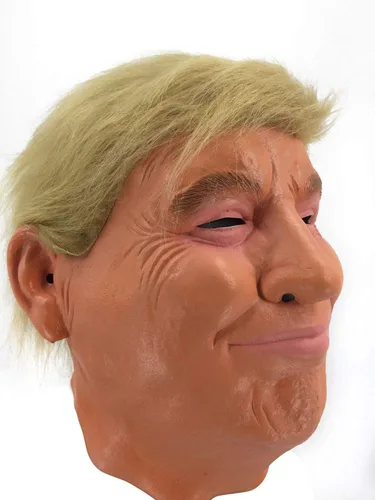 Vista 3 de LEKA NEIL Donald Trump - Máscaras realistas de celebridades, disfraz de látex para adultos, máscara de campaña estadounidense, gran accesorio