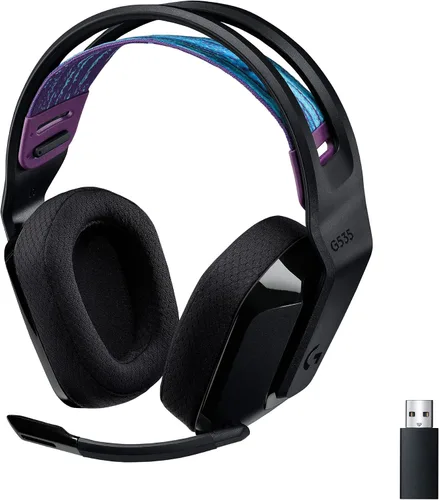 Vista 14 de Logitech G335 - Auriculares para juegos con cable, con micrófono abatible para silenciar, conector de audio de 3.5 mm, almohadillas de espuma