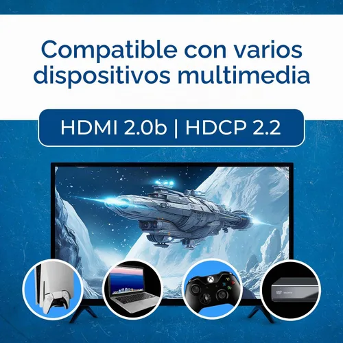 Vista 6 de OREI Divisor extensor HDMI 4K 1x4 sobre cable CAT6 de 230 pies, salida