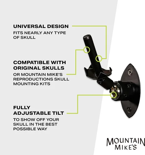 Vista 5 de Mountain Mikes - Soporte de pared de calavera ajustable ultra posicionador, soporte de montaje de calavera europea ajustable, diseño universal que