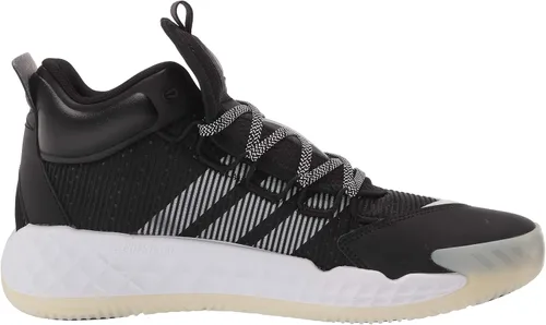 Vista 6 de adidas Tenis de baloncesto unisex Coll3ctiv3 2020 Mid para adultos, White-silver Metallic-Chalk White