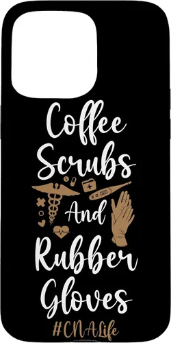 Vista 28 de iPhone 16 CNA Nurse Certified Nursing Assistant Coffee Coffee Scrubs & Case