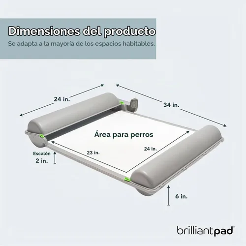 Vista 2 de BrilliantPad Orinal inteligente autolimpiante para perros