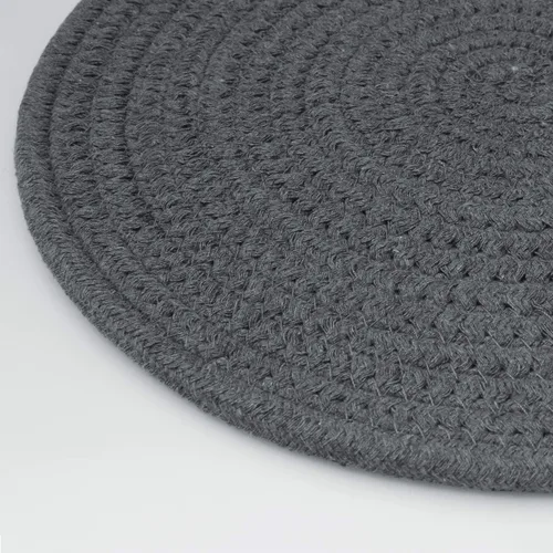 Vista 5 de 2 piezas de almohadillas calientes para mesa de algodón puro tejido redondo para ollas calientes para cocinar diámetro 11.8 pulgadas
