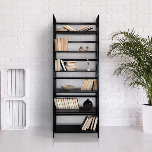Vista 4 de Casual Home Montego - Estantería plegable con 3 estantes, color negro (nuevo)