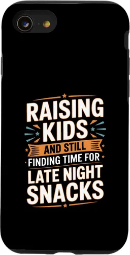 Vista 18 de Raising Kids and Still Finding Time for Late Night Snacks Case for iPhone 17