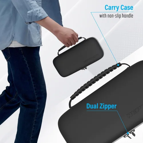 Vista 6 de Neptune Switch Carry Case - Protective Shell for Switch & OLED - Game Cartridge Holder - Water & Scratch-Resistant - Travel-Friendly Accessory With