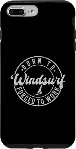 Vista 9 de iPhone 14 Born To Windsurf Forced To Work Surfing Case