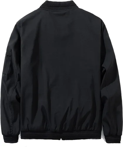 Vista 2 de URBANFIND - Chaqueta deportiva estilo bomber, informal, ajustada y ligera, para hombre