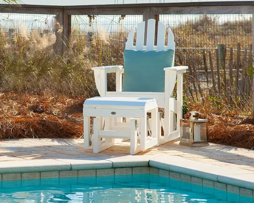 Vista 5 de POLYWOOD ADSGL-1BL Classic Adirondack Glider Chair, Black