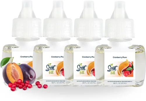 Vista 17 de Scent Fill Ambientador enchufable de sidra de manzana, 4 recambios de aceite perfumado