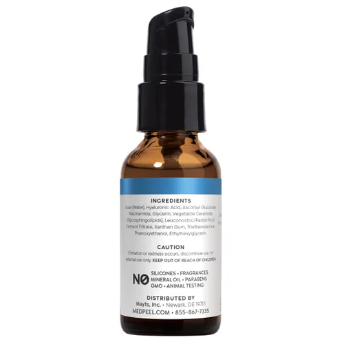 Vista 4 de MedPeel Hydra-Plump - Suero de ácido hialurónico 2.5%, suero facial ligero, hidratación profunda para la piel seca envejecida y brillo saludable