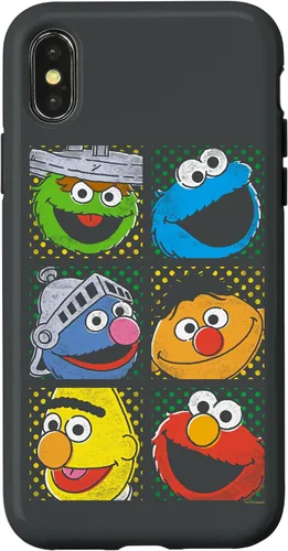 Vista 5 de Funda para iPhone 16 Sesame Street Group Squares